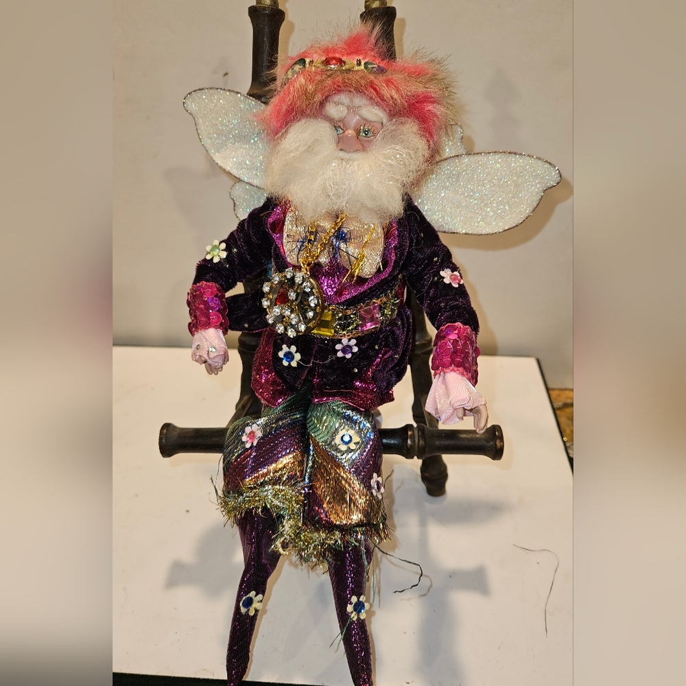 Elf On A Shelf Mark Robert Whimsical Fairy Santa Doll Vintage
